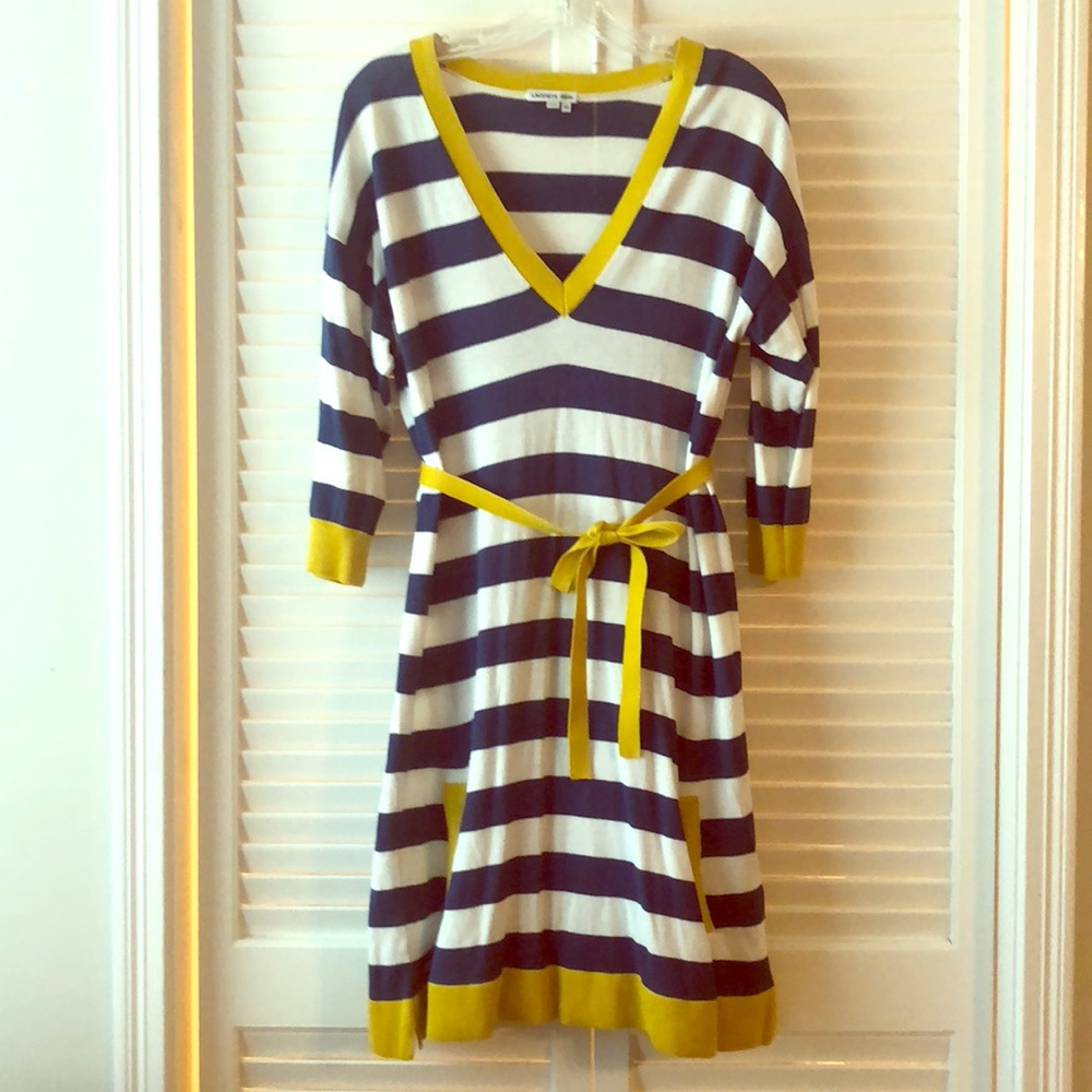 Lacoste 3/4 Sleeve Sweater Dress - Sz 12